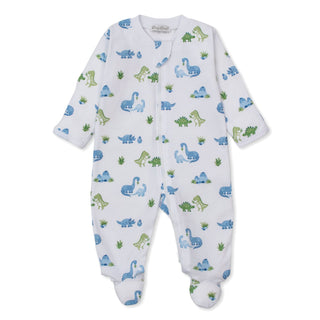 Printed Zipper Footie - Dinosaur Delight