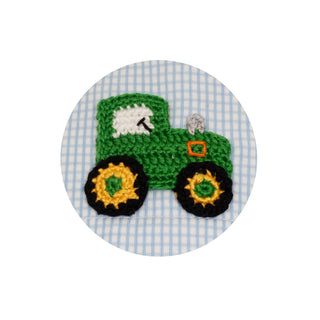 Boys Knit Shortall with Crochet Tractor