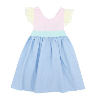 Colorblock Bow-back Dress