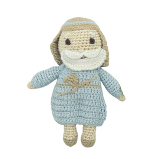 Hand-crocheted Knit Rattle - Noah