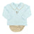 Sparky on Light Blue with Latte