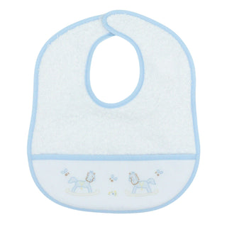 Boys Terry Cloth Bib with Hand-embroidery