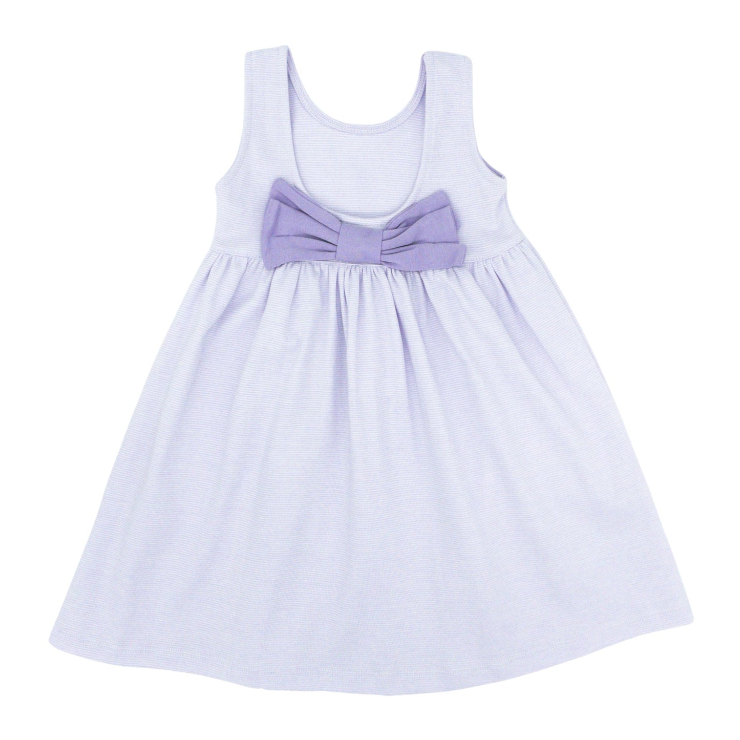 Pima Sleeveless Dress with Bow in Back