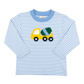 Boys Long-sleeve T-shirt with Hand-applique - Cement Mixer
