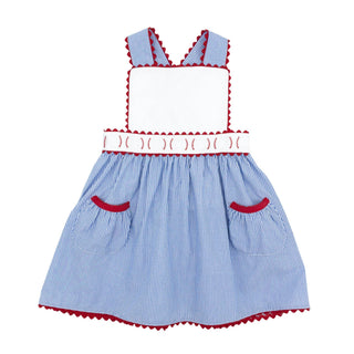 Classic Ric Rac Dress - Baseball