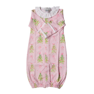 *PRE-ORDER* Girls Pima Knit Converter Gown - Pink Tinsel