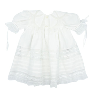 Charlie Heirloom Dress - Antique White with White