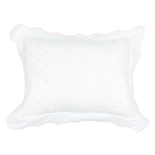 Pink Swiss Dot Baby Pillow