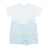White with Blue