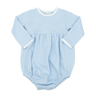Boys Long-sleeve Bubble - Blue Mini Stripe