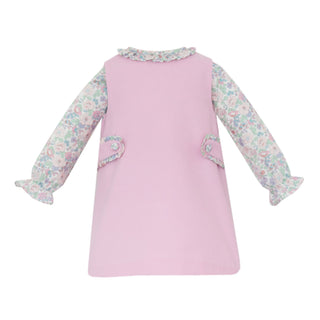 Corduroy Jumper with Liberty Floral Blouse