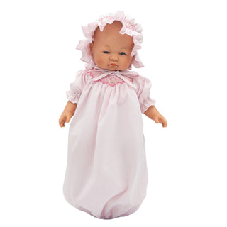 Emma Doll with Smocked Sack and Bonnet