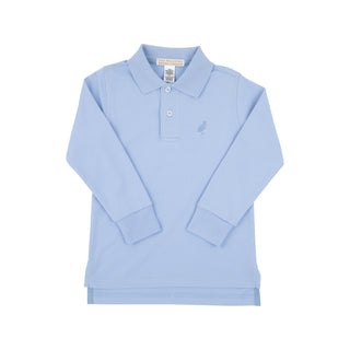 Long-sleeve Prim & Proper Polo - Beale Street Blue