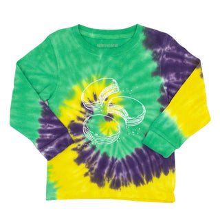 Tie Dye Moon Pie Long-sleeve Mardi Gras T-shirt