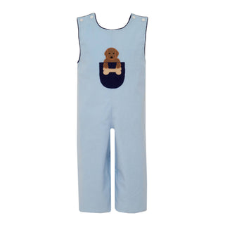 Boys Corduroy Longall with Dog Applique