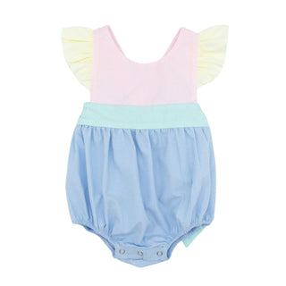 Girls Colorblock Bow-back Bubble