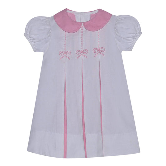 Reese Dress with Bow Embroidery - FINAL SALE