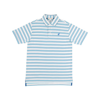 Prim & Proper Polo - Belhaven Blue Stripe