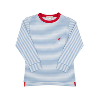 Long-sleeve Carter Crewneck - Barrington Blue Stripe
