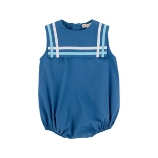 Sleeveless Townes Top Sail Bubble - Wood Boat Blue