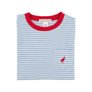 Long-sleeve Carter Crewneck - Barrington Blue Stripe