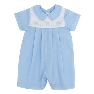 Boys Romper with Pull Toy Hand-embroidery