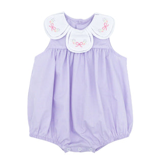 Anna Mae Bubble with Hand-embroidery - Violet Vines