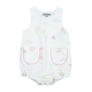 Girls Printed Bubble - Happy Birthday
