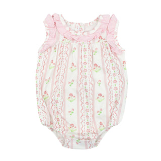 Pima Knit Rosie Bubble - Pink Floral