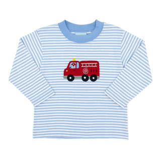 Boys Long-sleeve T-shirt with Applique - Firetruck