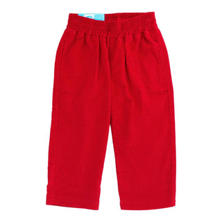 Corduroy Pull-on Pants - Red