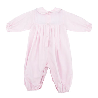 Girls Long-sleeve Romper with Hand-embroidery - Flowers