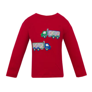 Boys Long-sleeve T-shirt with Applique - Trucks