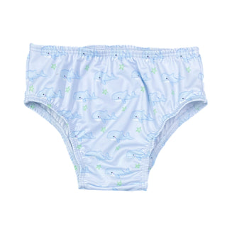 *PRE-ORDER* Sammy Swim Diaper Cover - Oh Whale