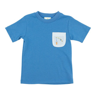 Harry's Play T-shirt with Embroidered Pocket - Fishing Lure