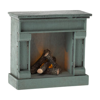 Fireplace, Mouse - Blue