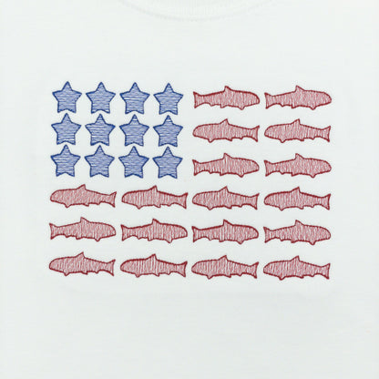 Patriotic Fish Flag Design