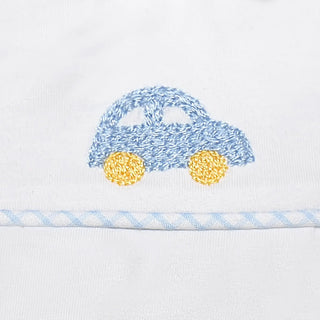 Long-sleeve Peter Diaper Set with Embroidery - Car