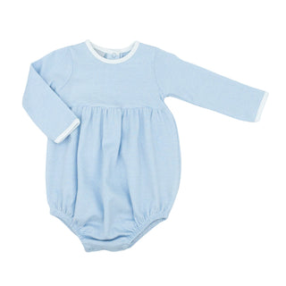 Boys Long-sleeve Bubble - Blue Mini Stripe