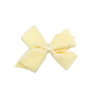 Classic Velvet Hair Bow with Satin Lining - FINAL SALE