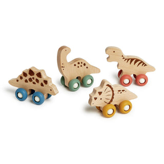 Dino Roll Wooden Push Toy