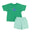 Dashing Dino Applique on Green