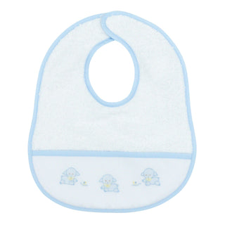 Boys Terry Cloth Bib with Hand-embroidery