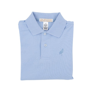 Long-sleeve Prim & Proper Polo - Beale Street Blue