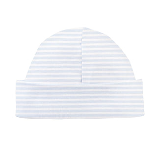 Pima Printed Hat - Blue Stripes