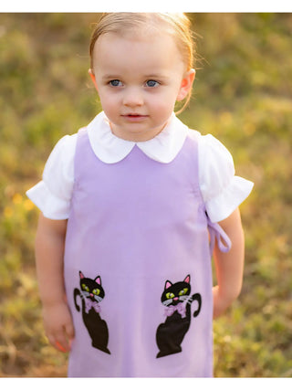 Emma Knit Jumper with Black Cat Appliques
