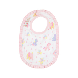 Burp Me Bib - Cuddle Up Cutie in Palm Beach Pink