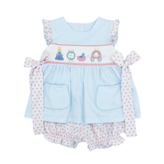 Girls Bloomer Set with Hand-smocking - Fairy Tales
