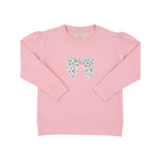 Puff Sleeve Cassidy Crewneck - Sandpearl Pink