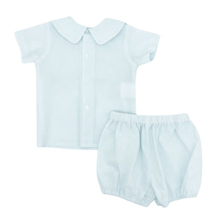 Asher Boy Short Set with Hand-smocking - Sweet Pea Puff